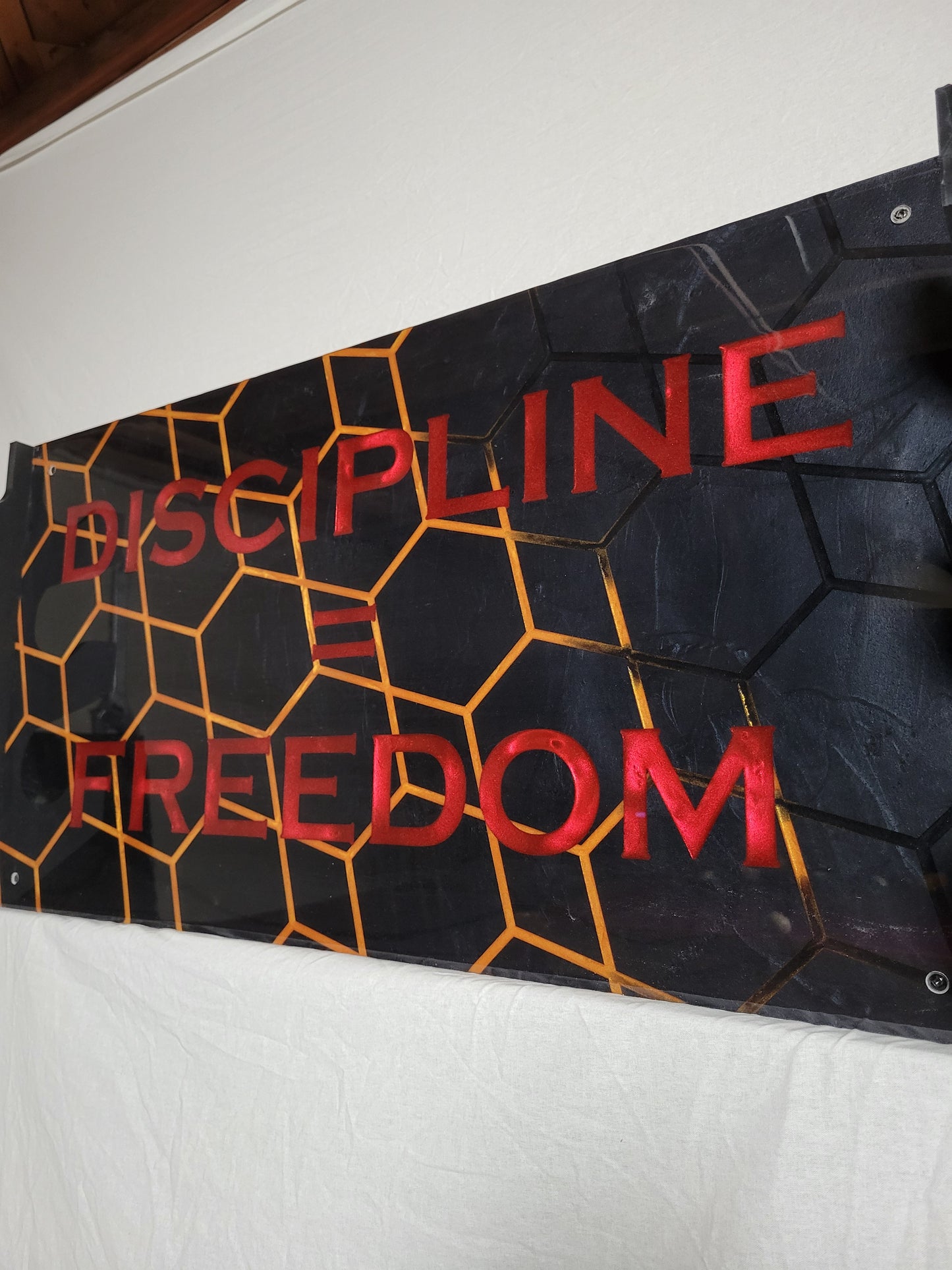 Discipline = Freedom Barbell Rack