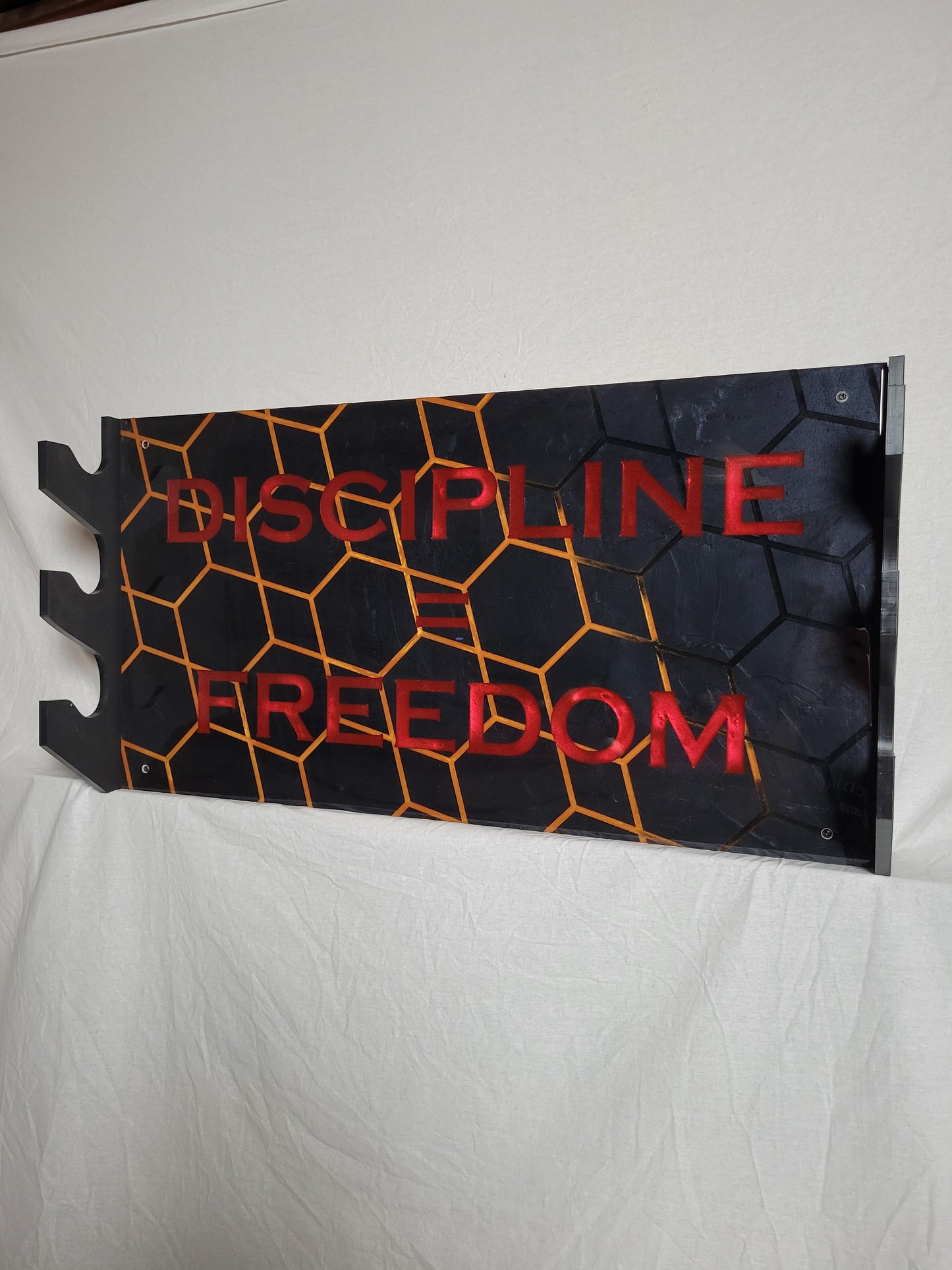 Discipline = Freedom Barbell Rack