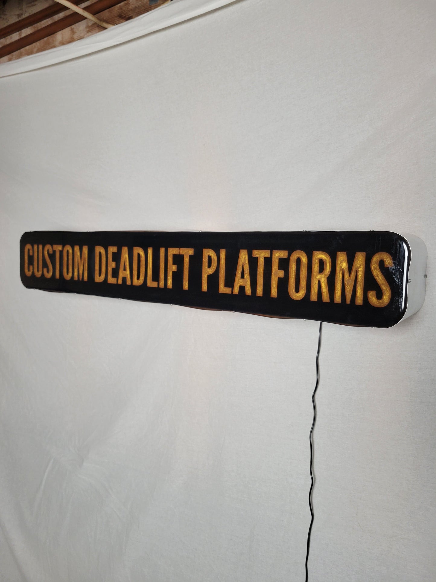 Epoxy Inlay + LED Backlit Custom Sign