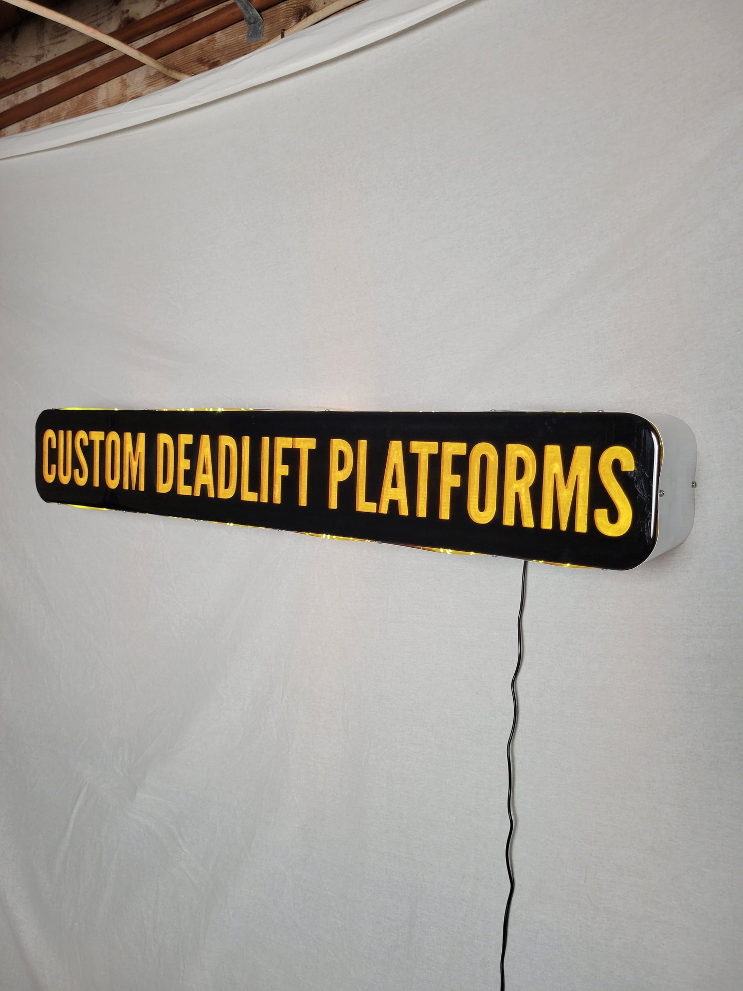 Epoxy Inlay + LED Backlit Custom Sign