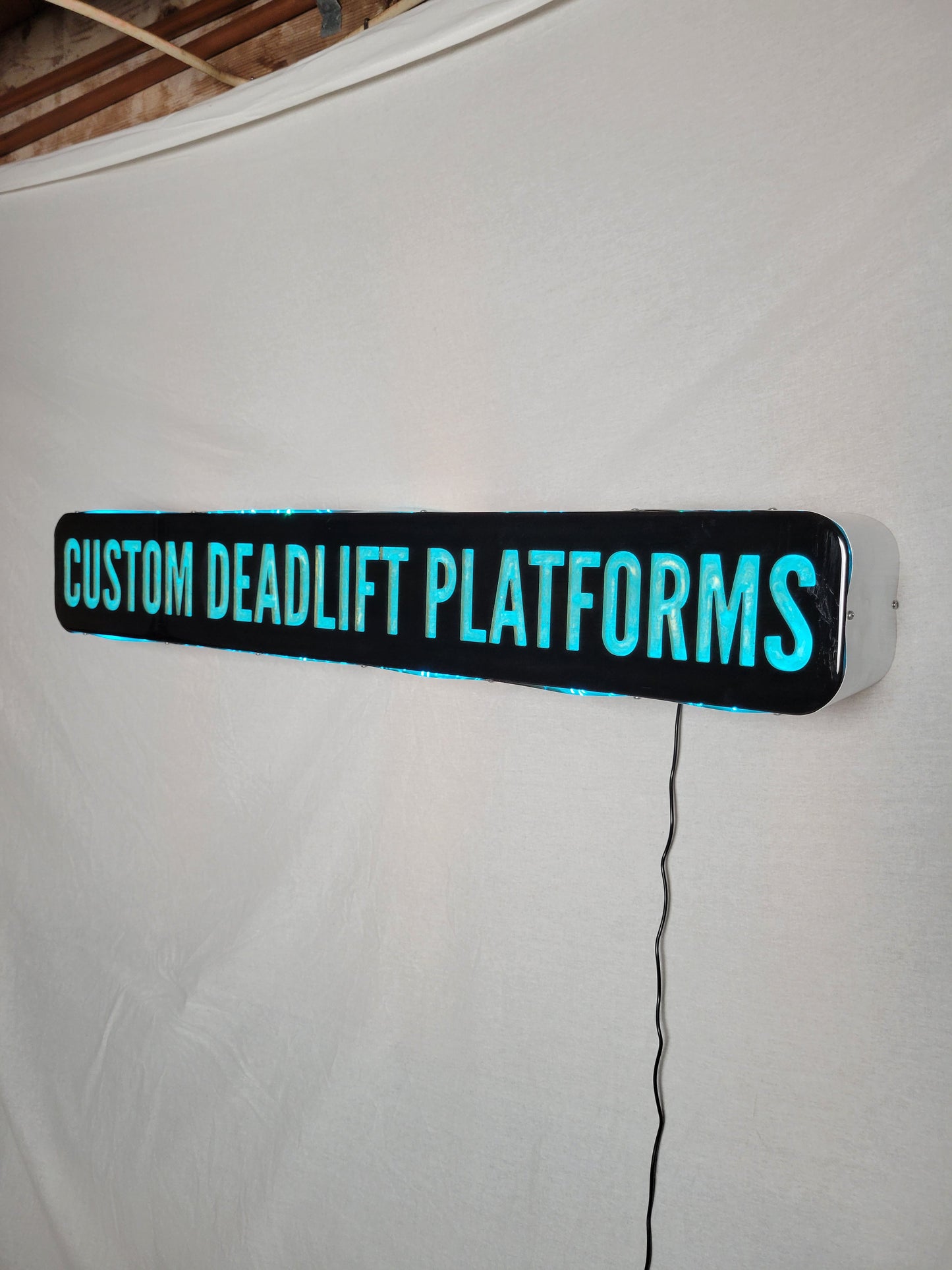 Epoxy Inlay + LED Backlit Custom Sign