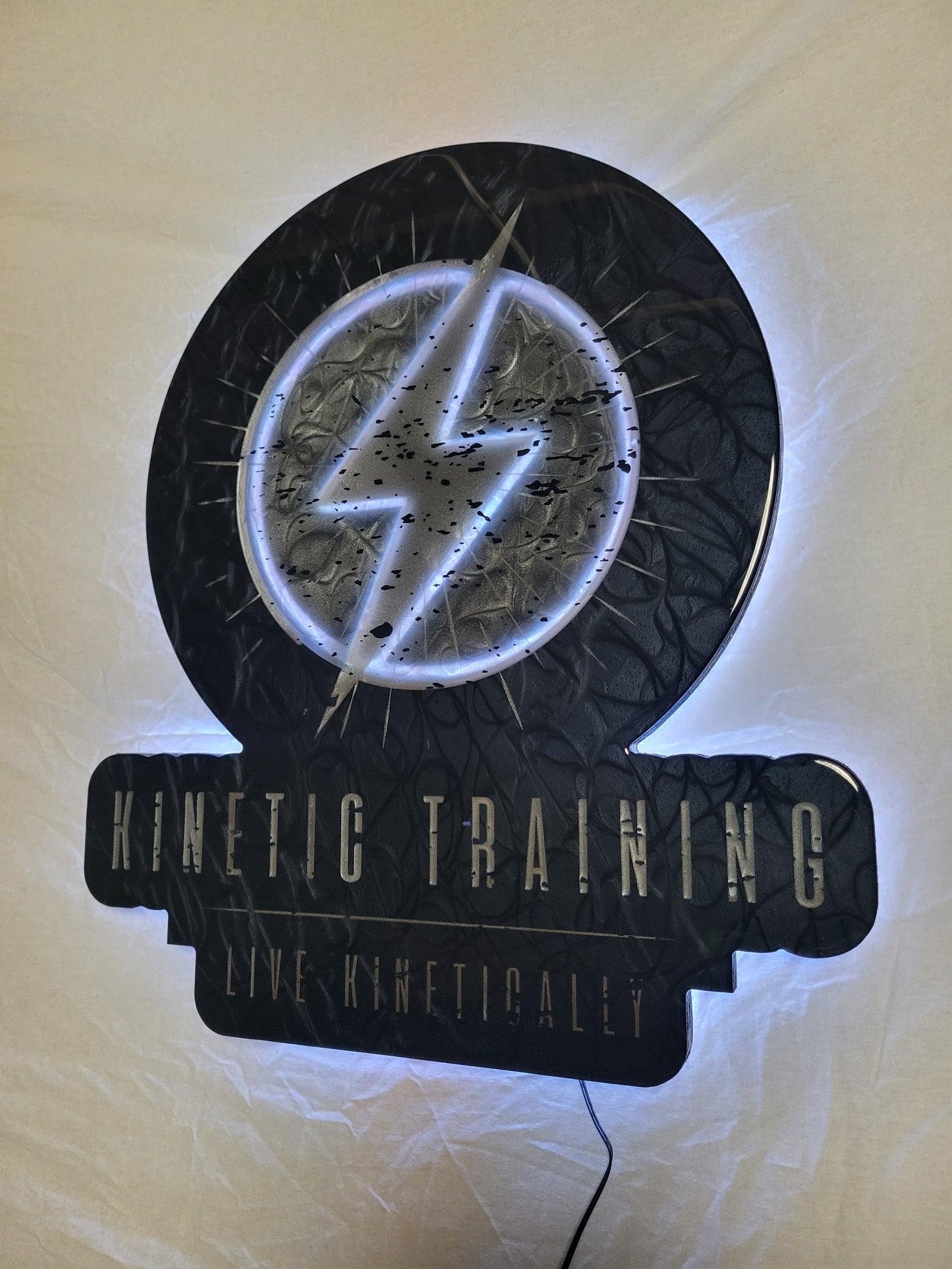 Epoxy Inlay + LED Backlit Custom Sign