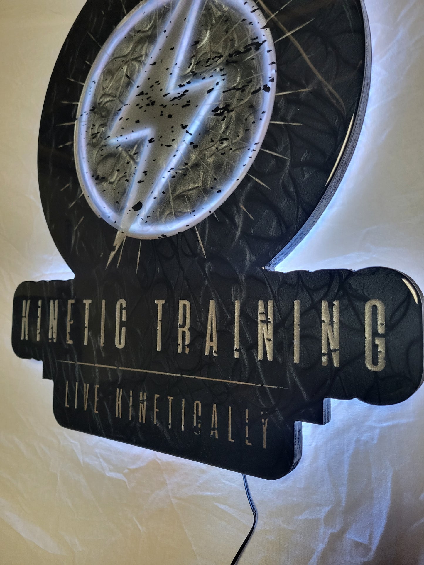 Epoxy Inlay + LED Backlit Custom Sign