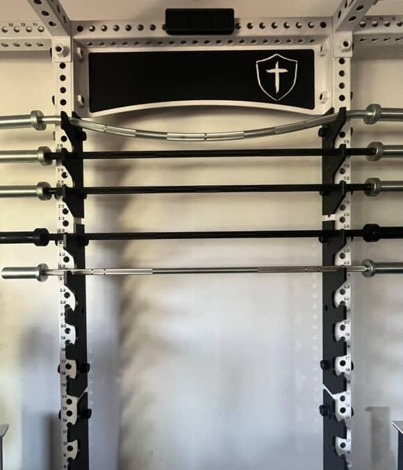 Rack Mounted Barbell Storage
