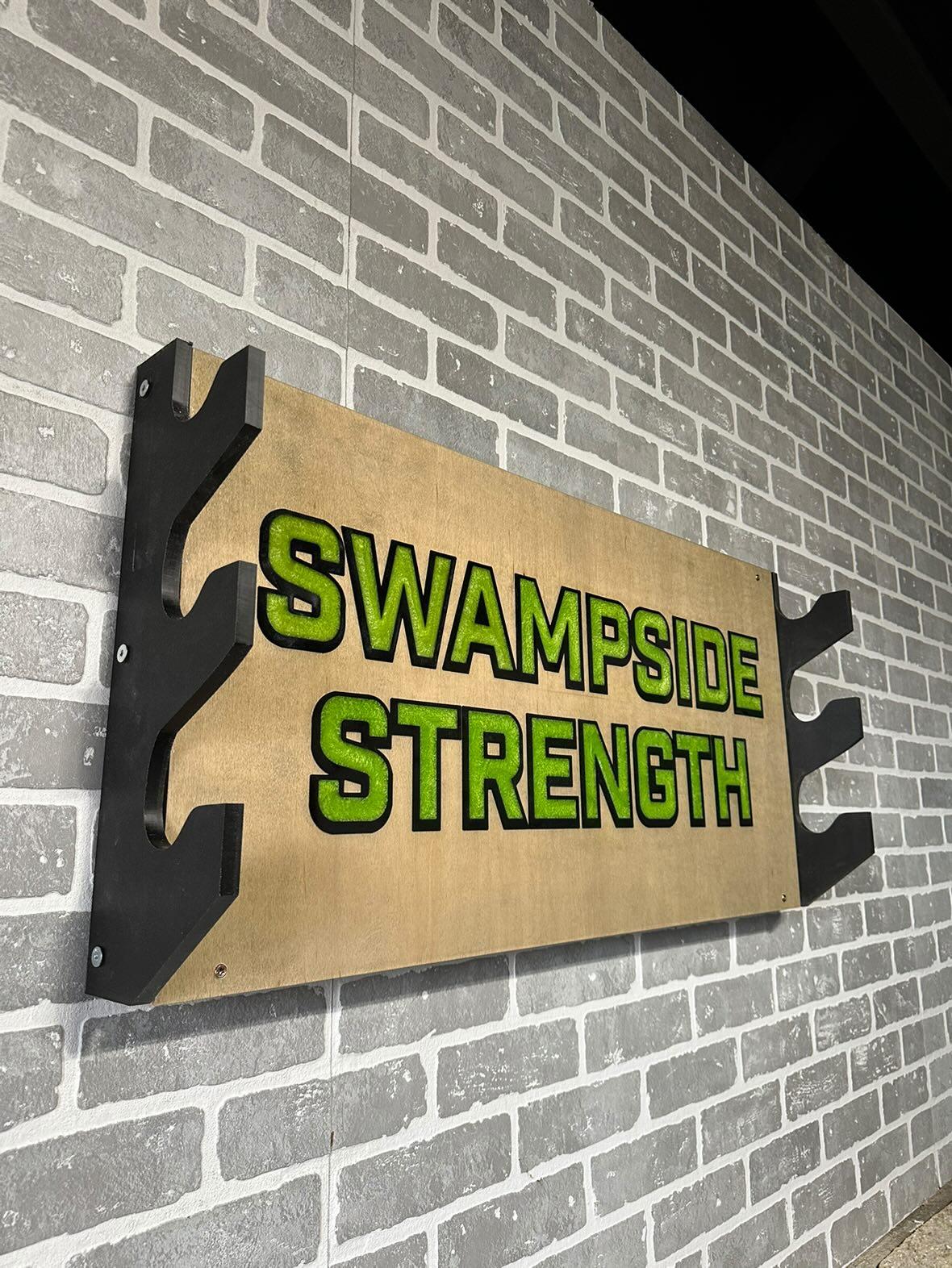 Barbell Storage Rack- Epoxy Inlay Logo