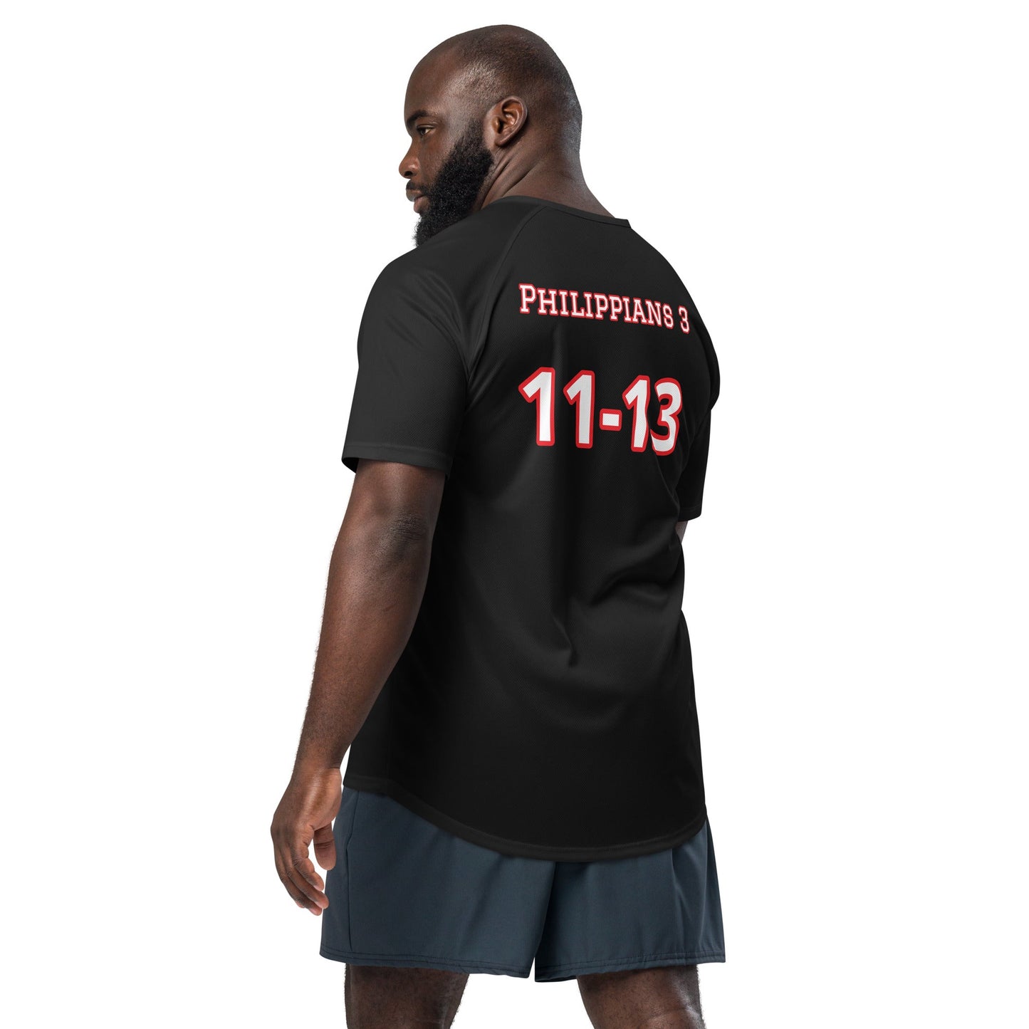 Philippians 3:11-13 Unisex sports jersey