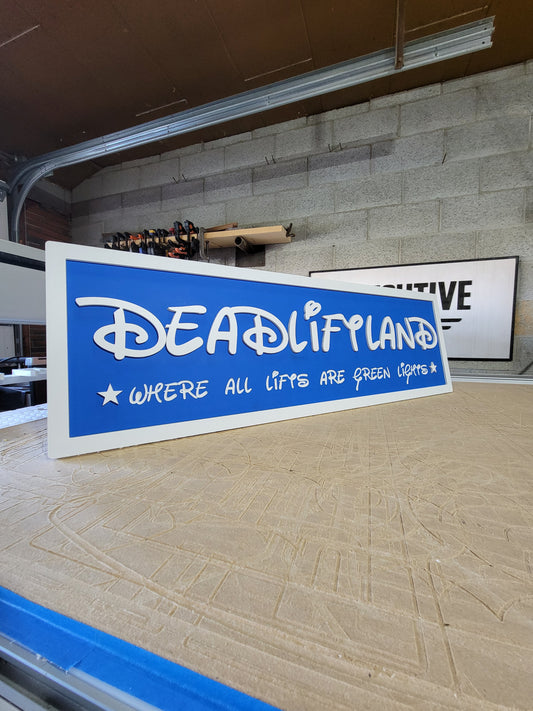 DeadliftLand Gym Sign
