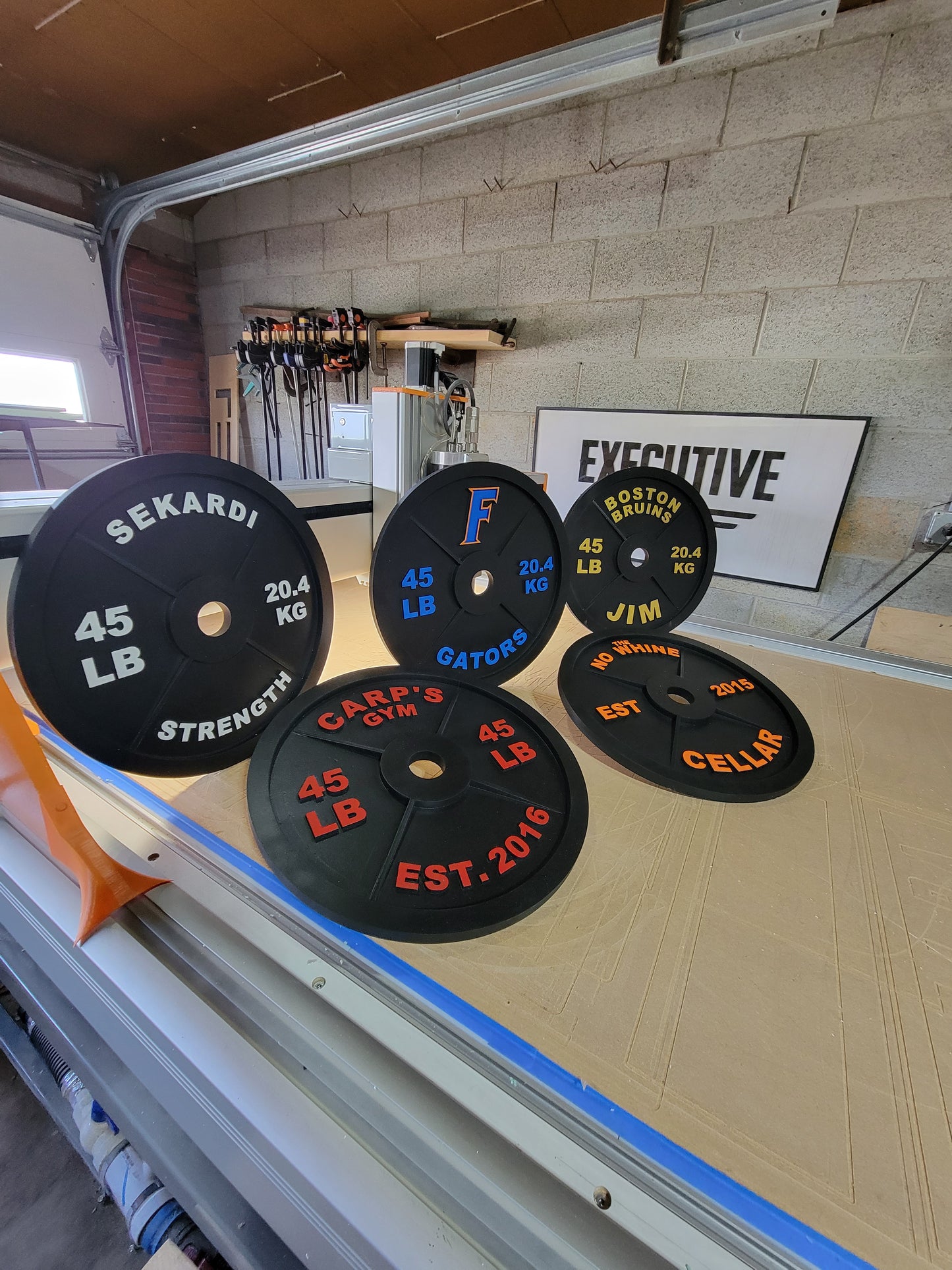 Custom Weight Plate Sign