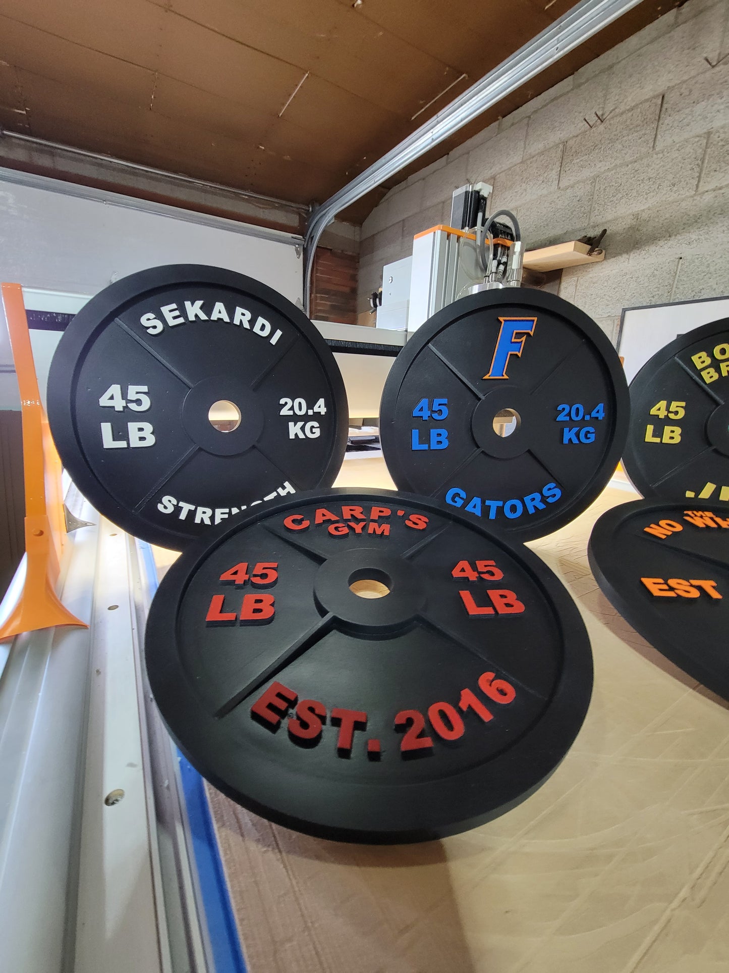 Custom Weight Plate Sign