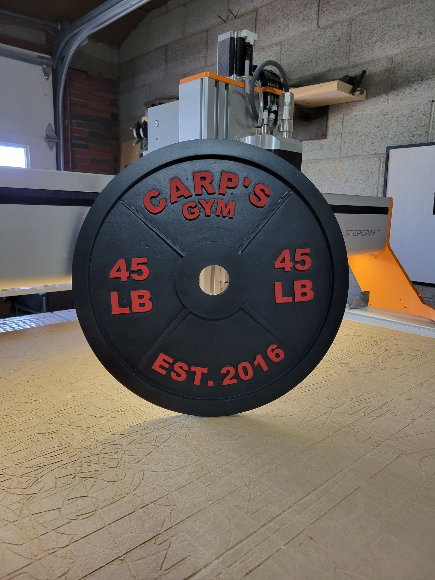 Custom Weight Plate Sign