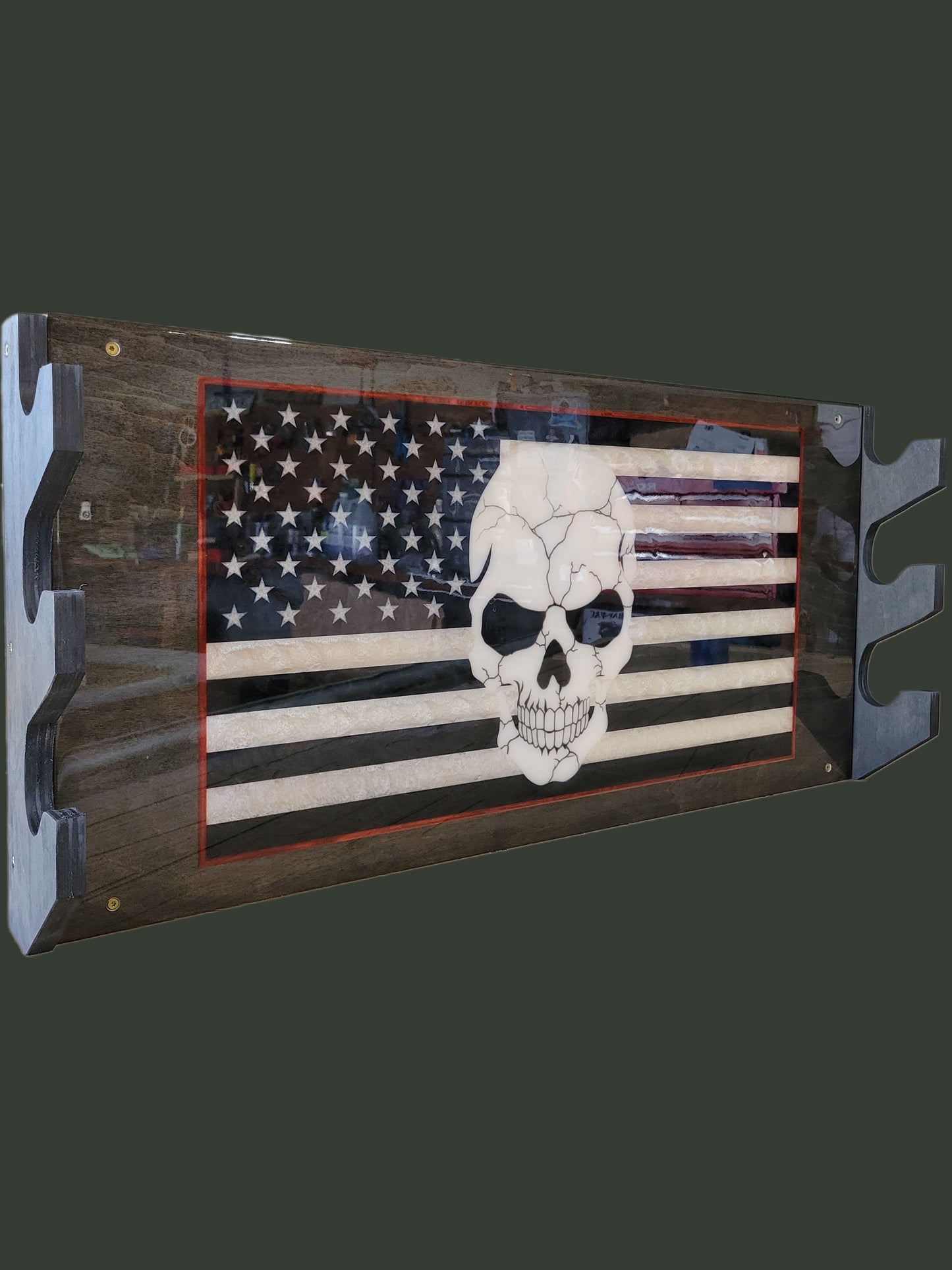 Barbell Storage Rack- Epoxy Inlay Logo