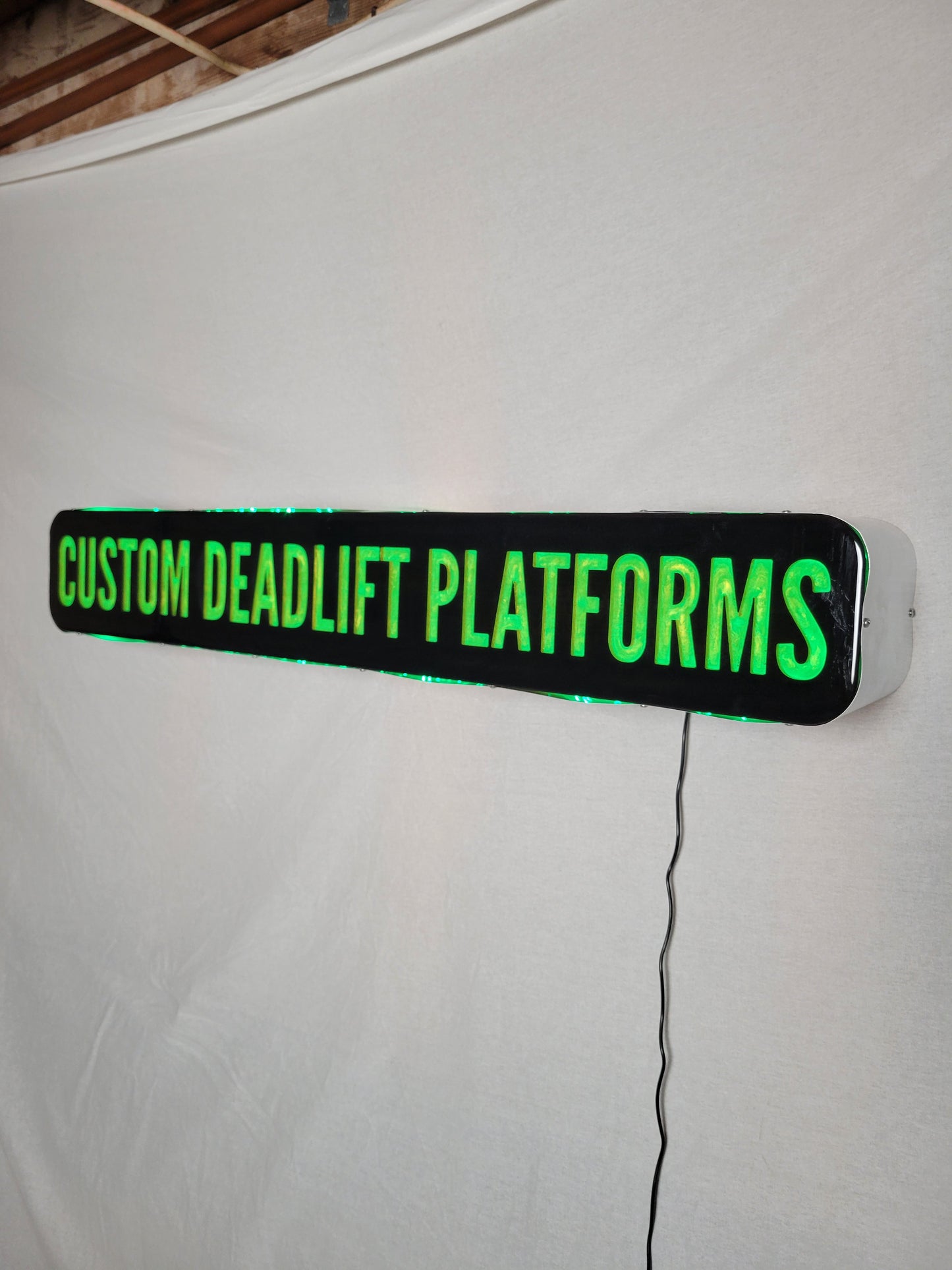 Epoxy Inlay + LED Backlit Custom Sign