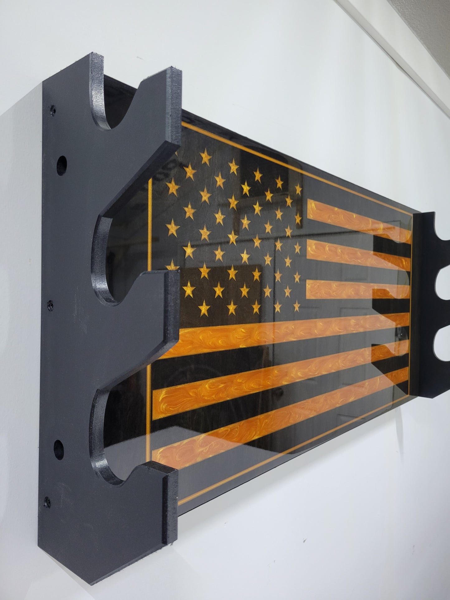 Limited Edition Golden Flag 3-Tier Barbell Rack