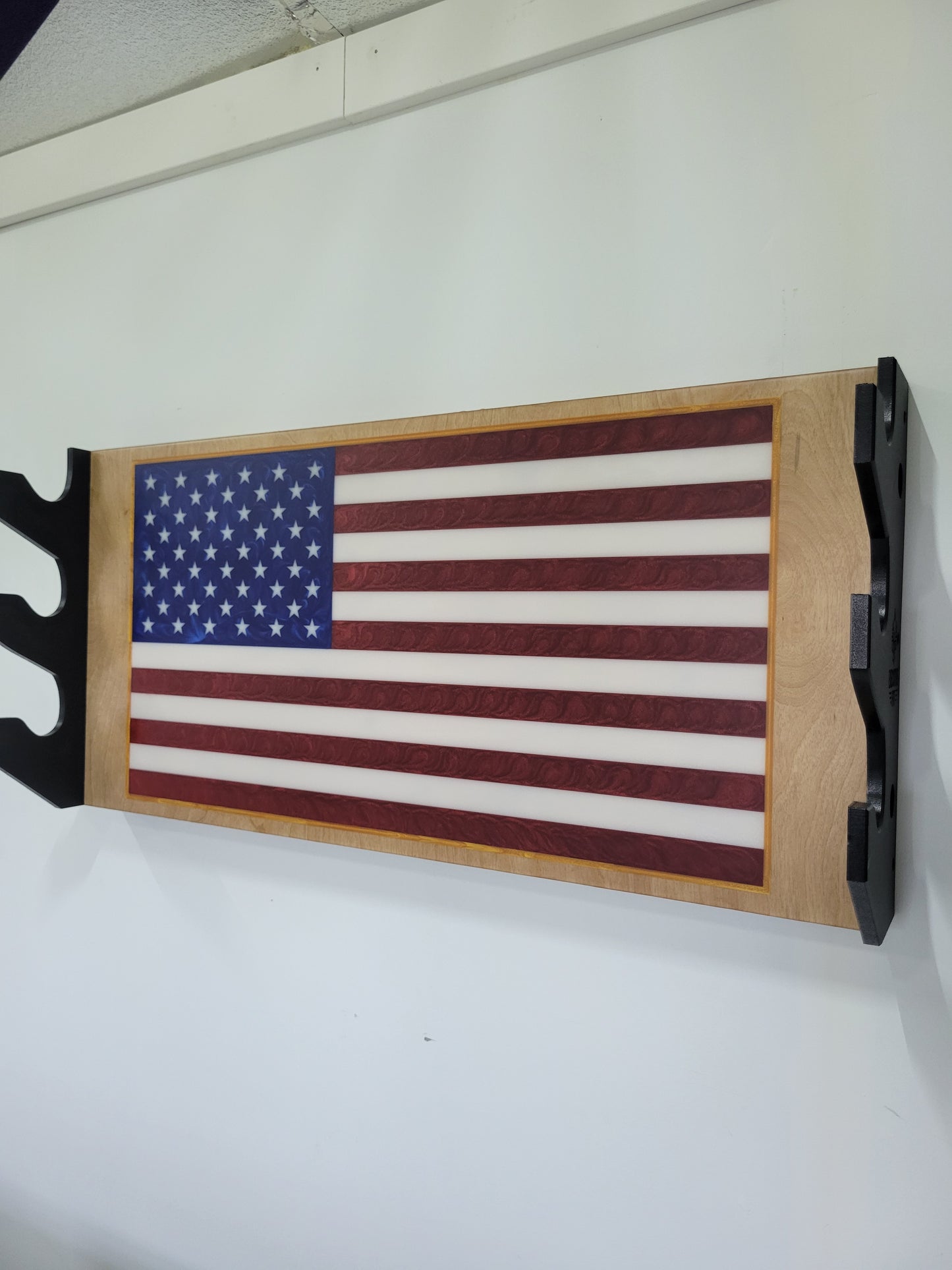 Limited Edition Epoxy Flag Three 3-Tier Barbell Rack