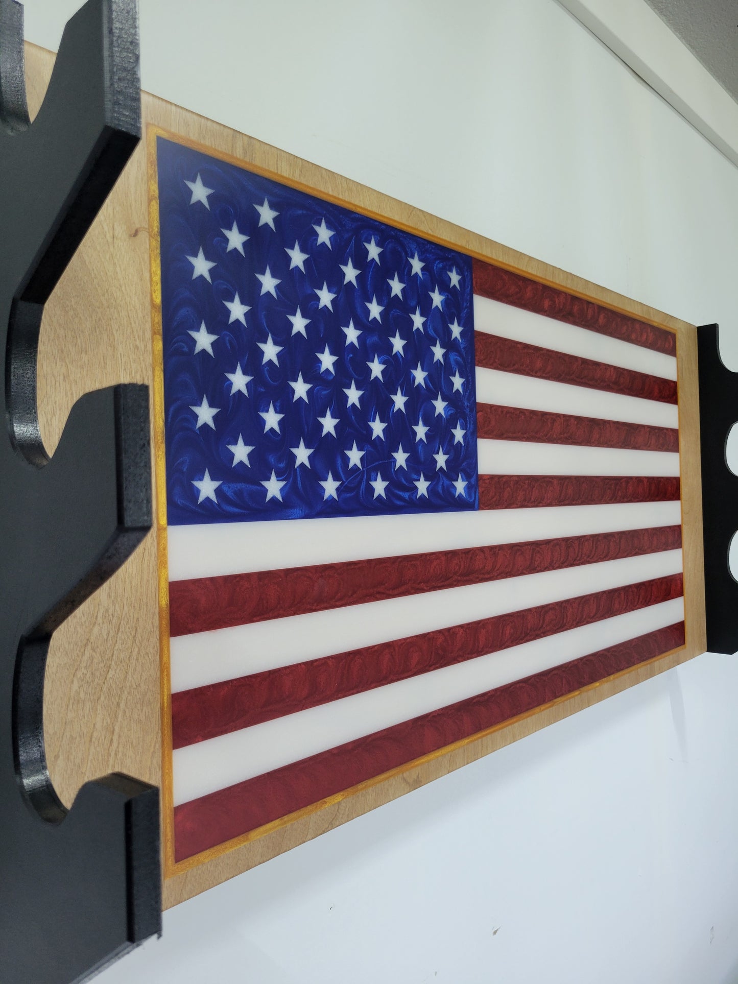 Limited Edition Epoxy Flag Three 3-Tier Barbell Rack