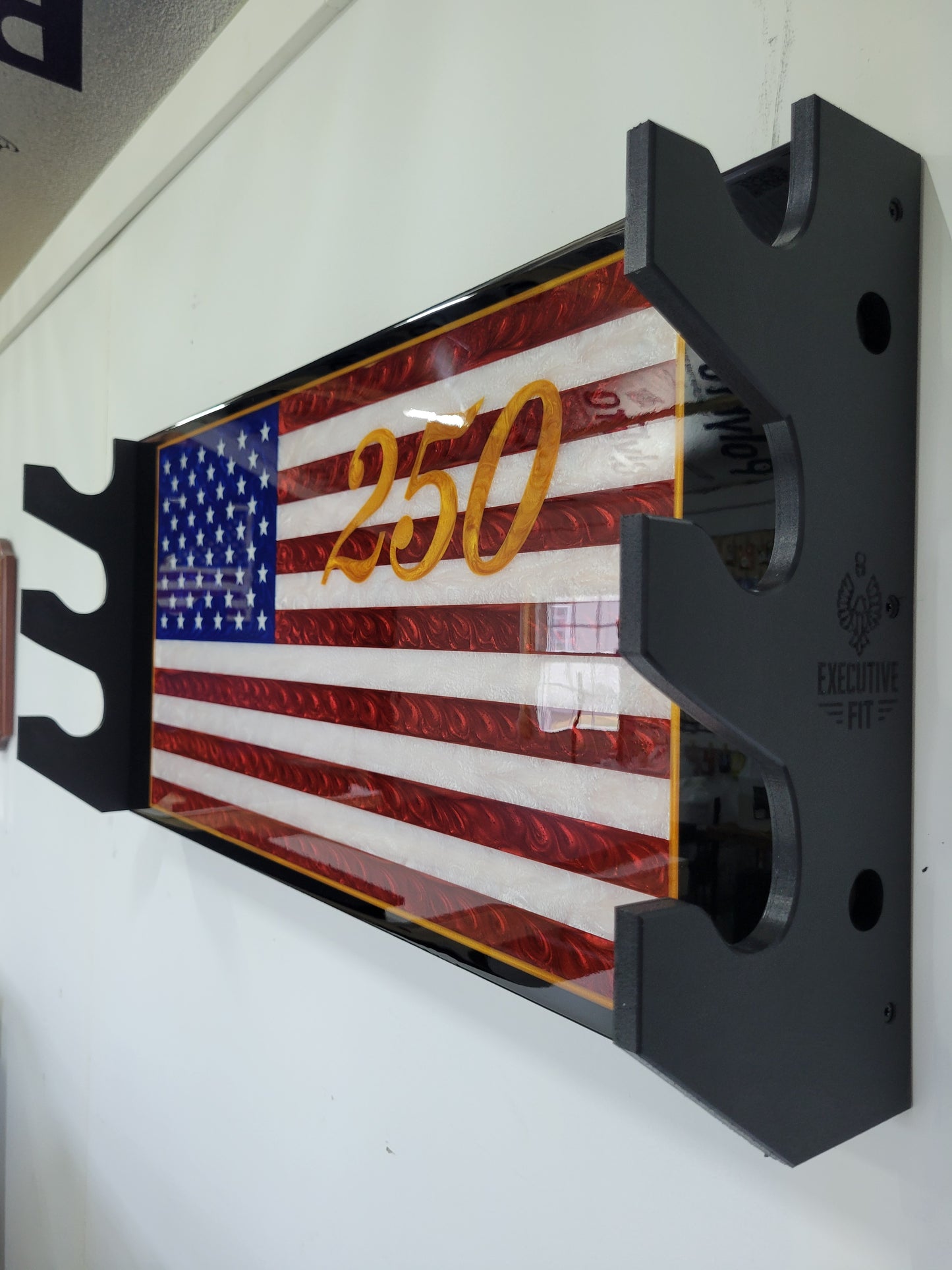 Limited Edition Epoxy Flag Two 3-Tier Barbell Rack