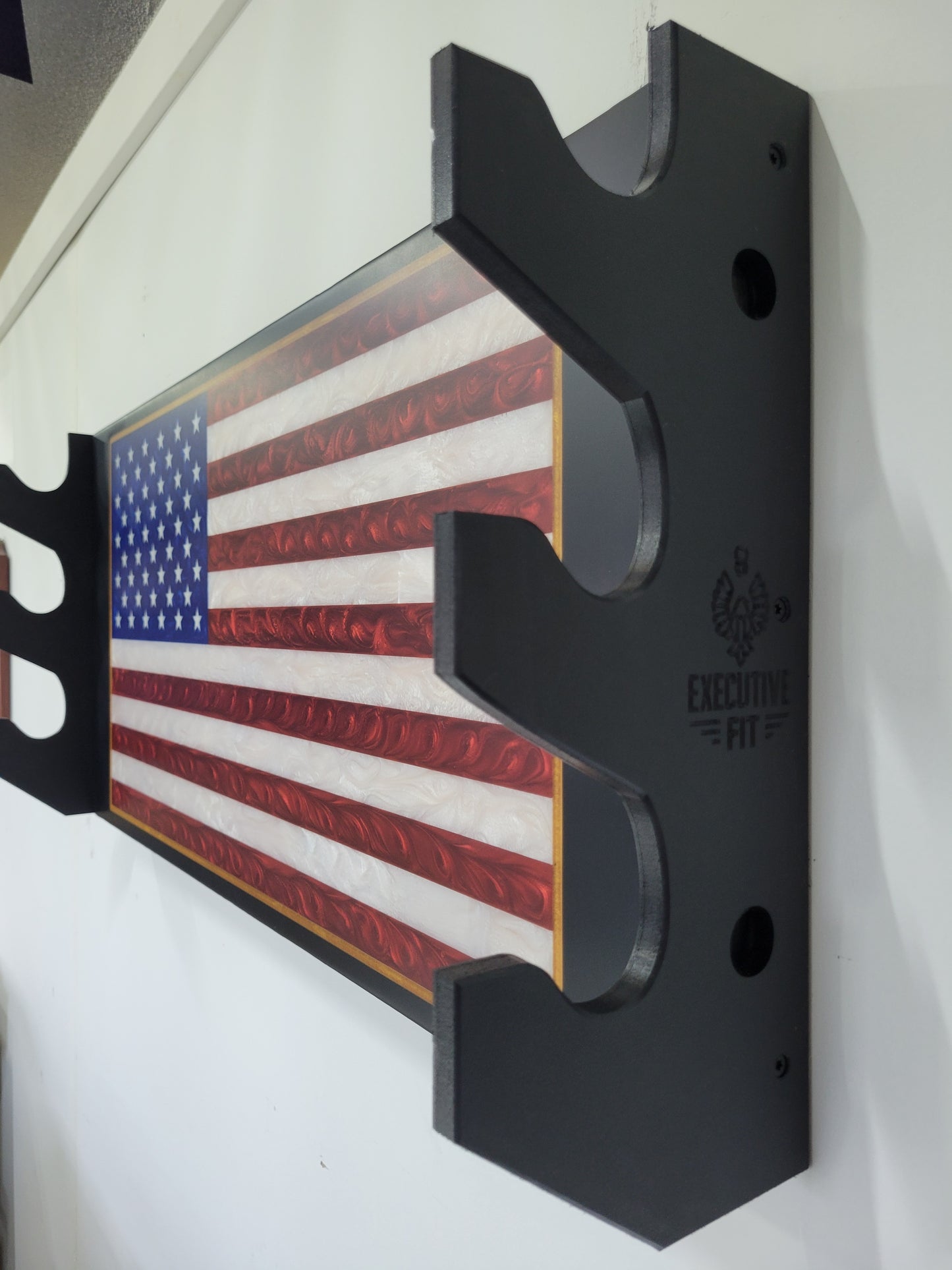 Limited Edition Epoxy Flag Four 3-Tier Barbell Rack