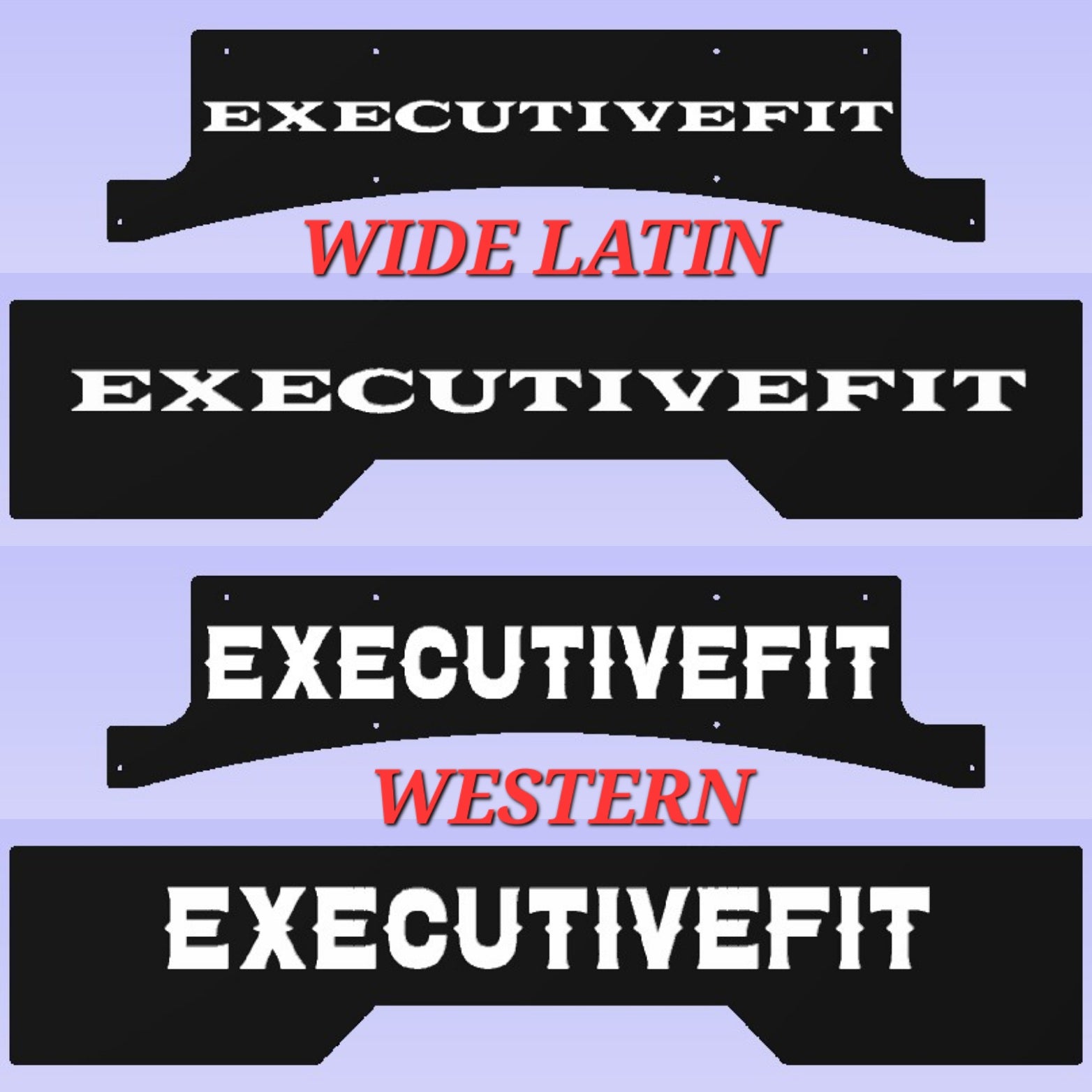 Custom Rack header/Logo Panel – ExecutiveFit