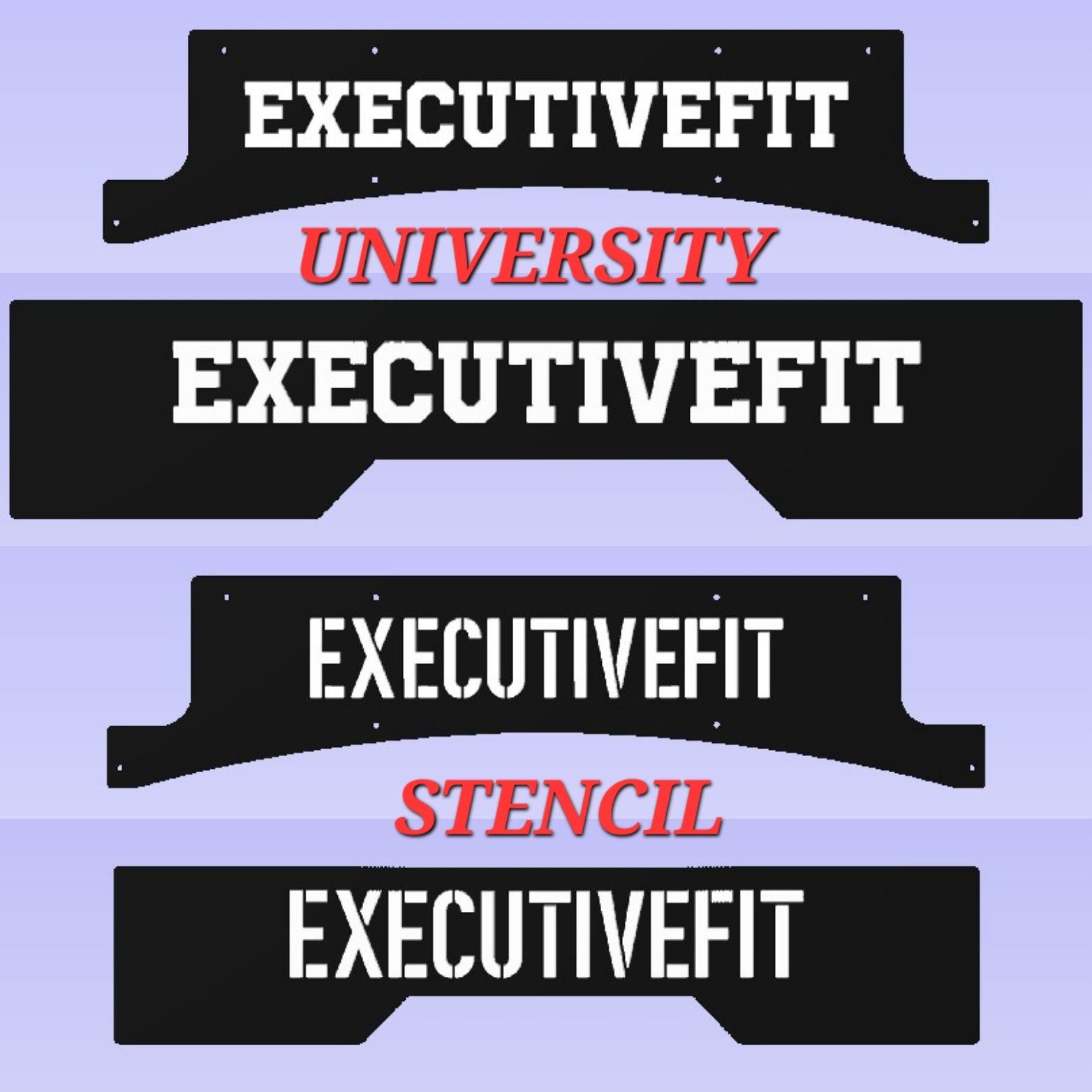 Custom Rack header – ExecutiveFit